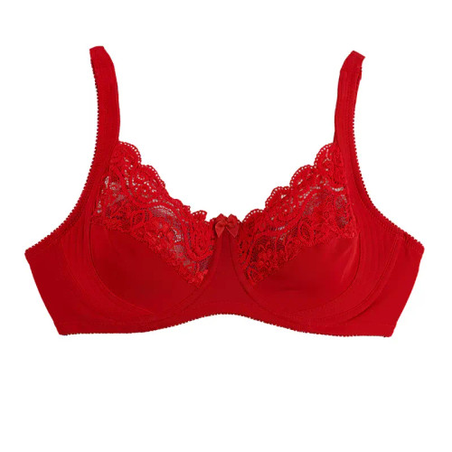 سوتین فنردار بدون اسفنج دانتل شیک زنانه کاپ C