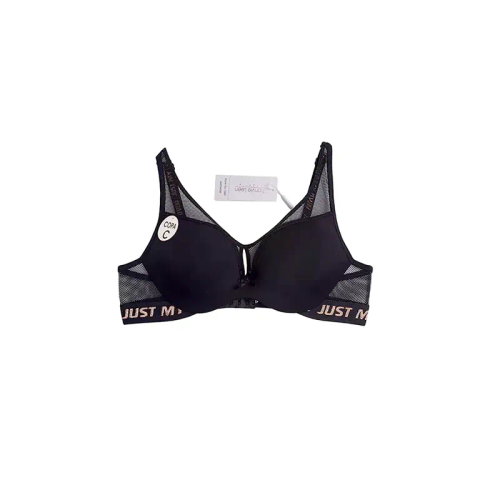 لباس زیر زنانه کاپ C تور و میکروفایبر اسفنجی فنردار نیم جک