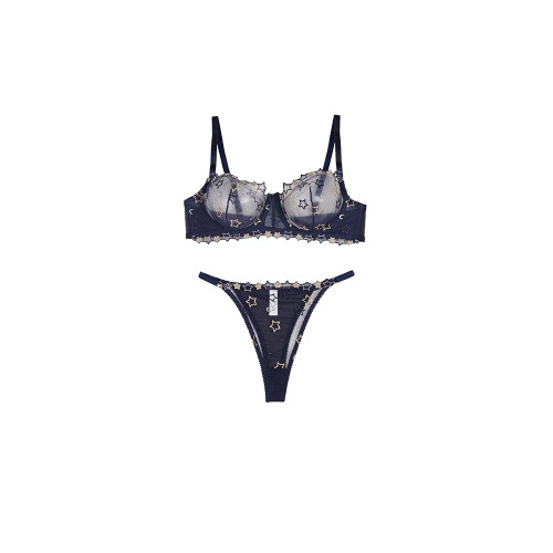 ست لباس زیر زنانه تور بکلس فنردار سایزبندی کامل