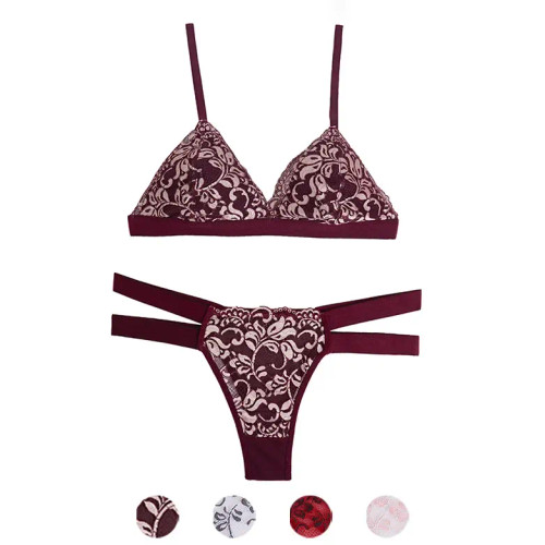 ست سوتین و شورت فانتزی دانتل بکلس کاپ B بدون جک و فنر زنانه