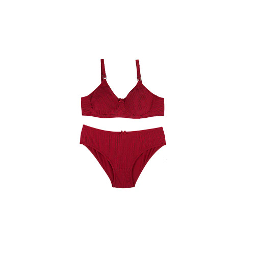 ست لباس زیر نخی زنانه فنردار اسلیپ پرسی سایزبندی کامل