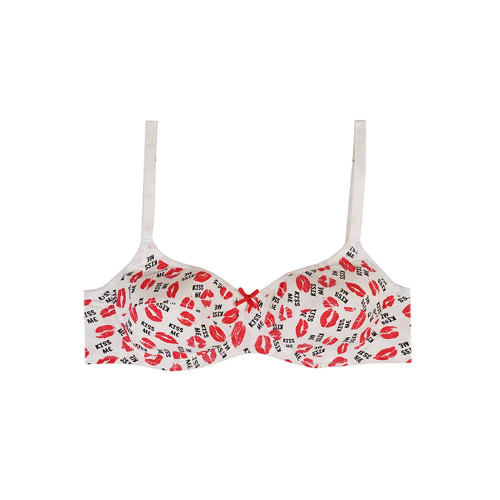 سوتین فانتزی نخی فنردار کاپ دار بند قابل تنظیم ضد حساسیت سایز 75 80 85