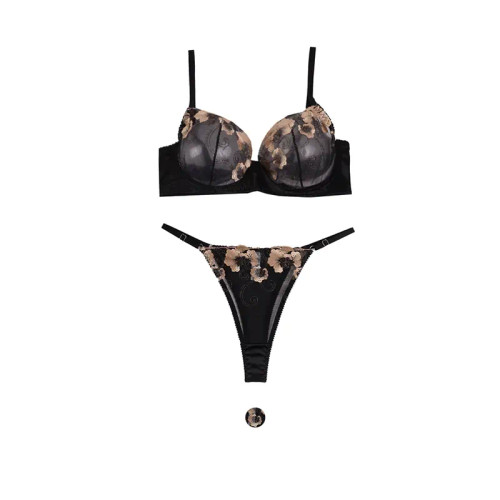 ست لباس زیر زنانه تورگاز بکلس فنردار سایزبندی کامل