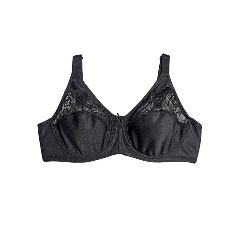 سوتین فنردار کاپ D پرلون و دانتل، جمع کننده کناره سینه، فرم دهی و لیفت بالا