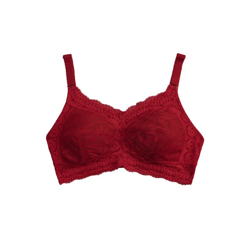 سوتین زنانه تور دانتل بدون فنر کاپ B سایز 75 تا 90