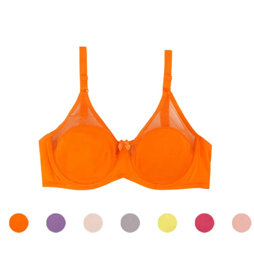 سوتین فنردار کاپ B مدل بالا شیشه ای ایزابلا ژله ای نگهدارنده سینه