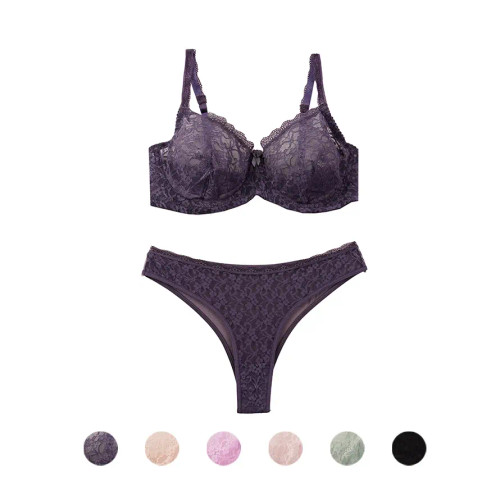 ست لباس زیر زنانه دانتل بکلس فانتزی کاپ B سایز 75 تا 90
