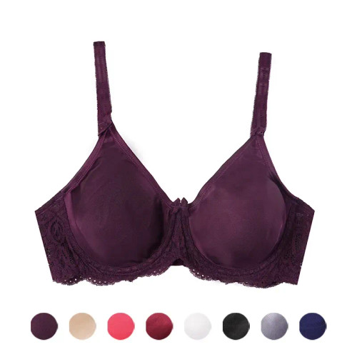 سوتین فنردار پرلون و دانتل زنانه سایزبندی کامل