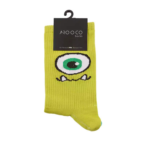 جوراب نخی زنانه فری سایز طرحدار رنگ آبی سبز