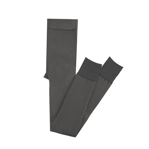 جوراب شلواری ضخیم تو کرکی فاق بلند سایز بزرگ 3XL-6XL کرم مشکی