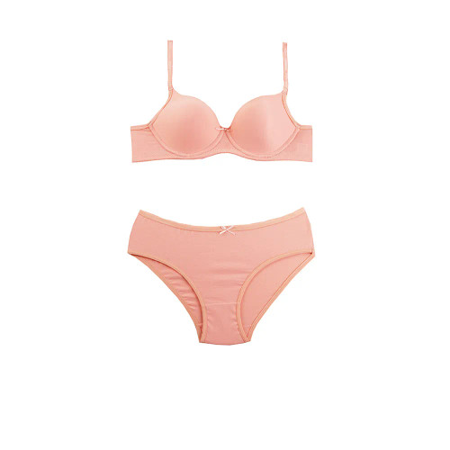 ست لباس زیر زنانه نخی فنردار مدل اسلیپ سایزبندی کامل