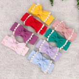 هدبند پاپیونی نوزاد و کودک | پنبه کبریتی | مناسب 2 ماه تا 3 سال