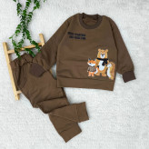 بلوز شلوار بچگانه طرح روباه و دوستان جنس پنبه دورس مناسب 2 تا 5 سال