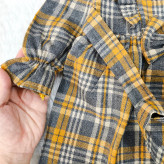 پیراهن کشمیر چهارخونه پاپیونی دخترانه بچگانه 1 تا 4 سال