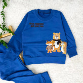 بلوز شلوار بچگانه طرح روباه و دوستان جنس پنبه دورس مناسب 2 تا 5 سال