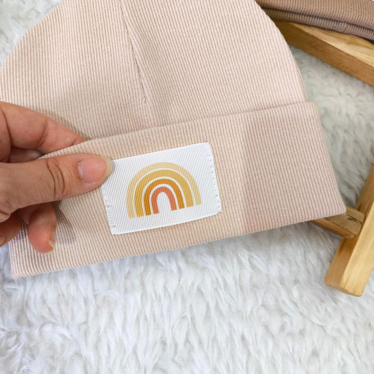 کلاه نوزادی رنگین کمان کبریتی | مناسب 3 ماه تا 2 سال | ضد پرز و آبرفت