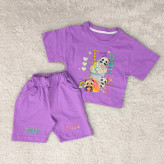 تیشرت و شورتک لش طرح پاندا پنبه سوپر مناسب کودکان 1 تا 3 سال