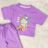 تیشرت و شورتک لش طرح پاندا پنبه سوپر مناسب کودکان 1 تا 3 سال