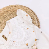 رامپر نوزادی دخترانه سرهمی دخترانه رامپر مجلسی گل