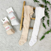 جوراب شلواری توکرکی حوله ای ترک نخی پنبه نرم و لطیف مناسب 6 تا 18 ماه