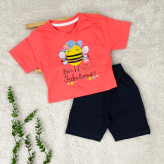 تیشرت شلوارک دخترانه نوزادی ست دخترانه تیشرت شورت