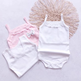 بادی رکابی نوزادی پنبه ای لطیف دخترانه و پسرانه | سایز 6 تا 36 ماه