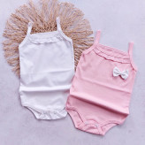 بادی رکابی نوزادی پنبه ای لطیف دخترانه و پسرانه | سایز 6 تا 36 ماه