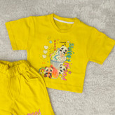 تیشرت و شورتک لش طرح پاندا پنبه سوپر مناسب کودکان 1 تا 3 سال