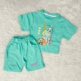 تیشرت و شورتک لش طرح پاندا پنبه سوپر مناسب کودکان 1 تا 3 سال