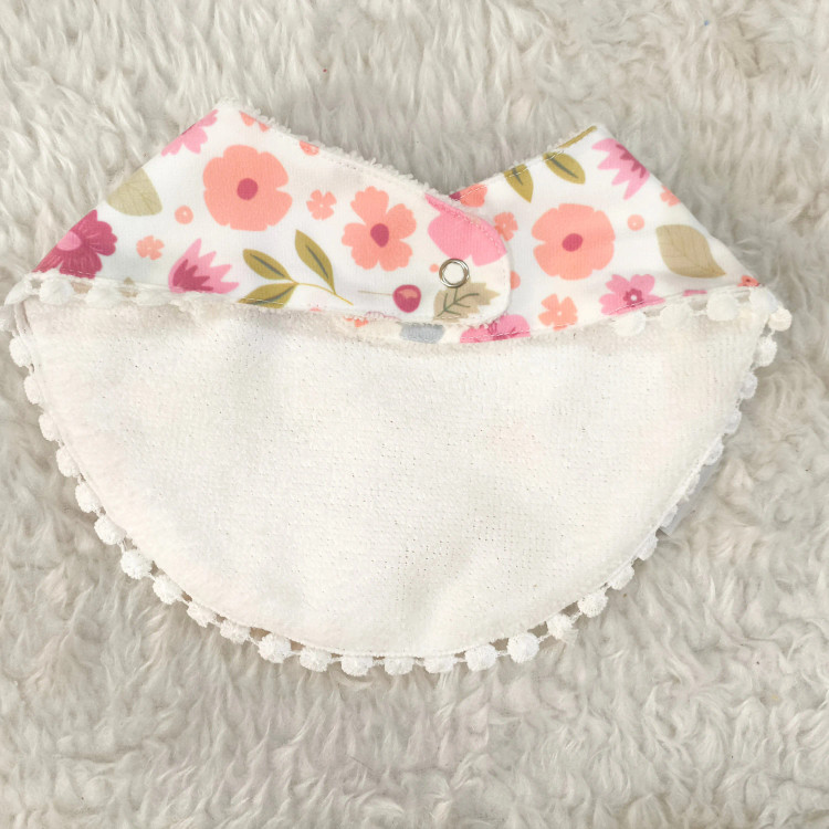 پیشبند نوزادی چند لایه طرحدار نخی پنبهای با پشت حولهای - مناسب 0 تا 2 سال