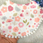 پیشبند نوزادی چند لایه طرحدار نخی پنبهای با پشت حولهای - مناسب 0 تا 2 سال