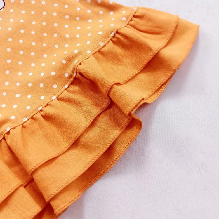 ست سارافون و شورت گربه دخترانه | کتان نخ | چهار رنگ | مناسب 1 تا 3 سال