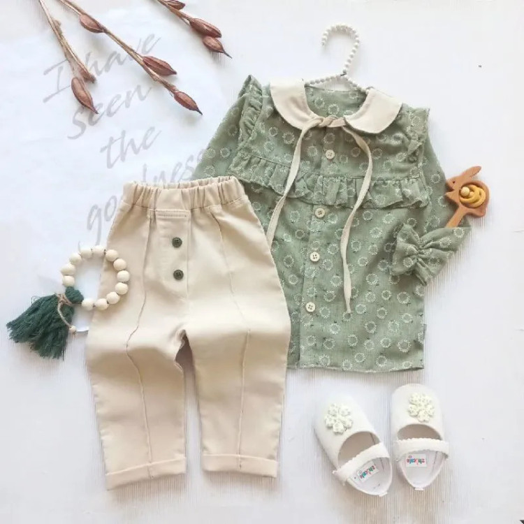 شومیز شلوار دخترانه بلوز شلوار نوزادی ست دخترانه