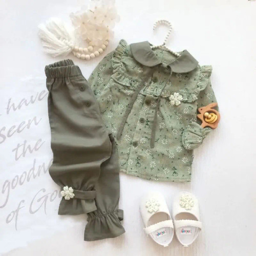 شومیز شلوار دخترانه بلوز شلوار نوزادی ست دخترانه