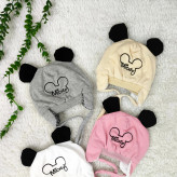 کلاه پشمی بچگانه طرح گلدوزی شده مناسب پاییز و زمستان | مناسب 3 ماه تا 1 سال