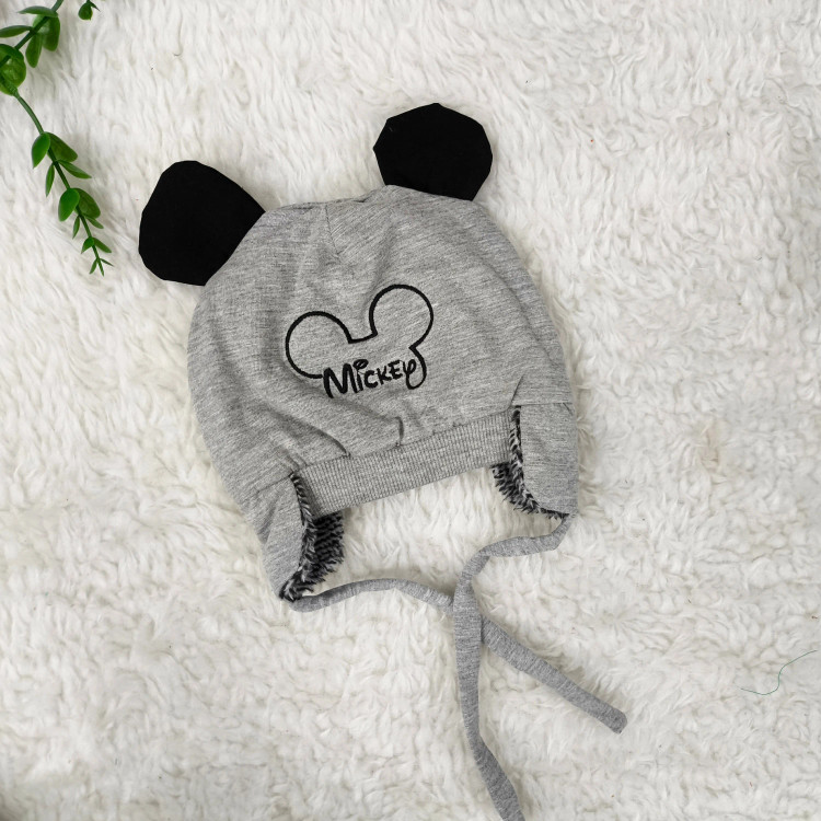 کلاه پشمی بچگانه طرح گلدوزی شده مناسب پاییز و زمستان | مناسب 3 ماه تا 1 سال