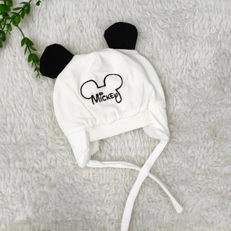 کلاه پشمی بچگانه طرح گلدوزی شده مناسب پاییز و زمستان | مناسب 3 ماه تا 1 سال