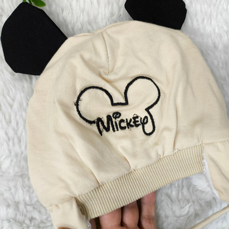 کلاه پشمی بچگانه طرح گلدوزی شده مناسب پاییز و زمستان | مناسب 3 ماه تا 1 سال