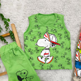 تاپ شلوارک پنبه ای اسنوپی بچگانه - مناسب 1 تا 3 سال - 6 رنگ