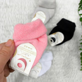 جوراب حوله ای نوزاد دخترانه و پسرانه، نرم و لطیف، سایز صفر تا دو سال
