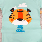 رامپر آستین کوتاه طرح حیوانات نوزاد | پنبه اعلا | سایز 6 تا 36 ماه