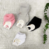 جوراب حوله ای نوزاد دخترانه و پسرانه، نرم و لطیف، سایز صفر تا دو سال