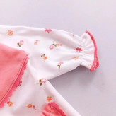 بلوز شلوار نوزادی دخترانه گلبهی پنبه لطیف سایز بندی 5 سایز