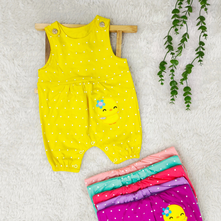 رامپر نوزادی دخترانه رامپر عیدانه رامپر خالخالی جوجه