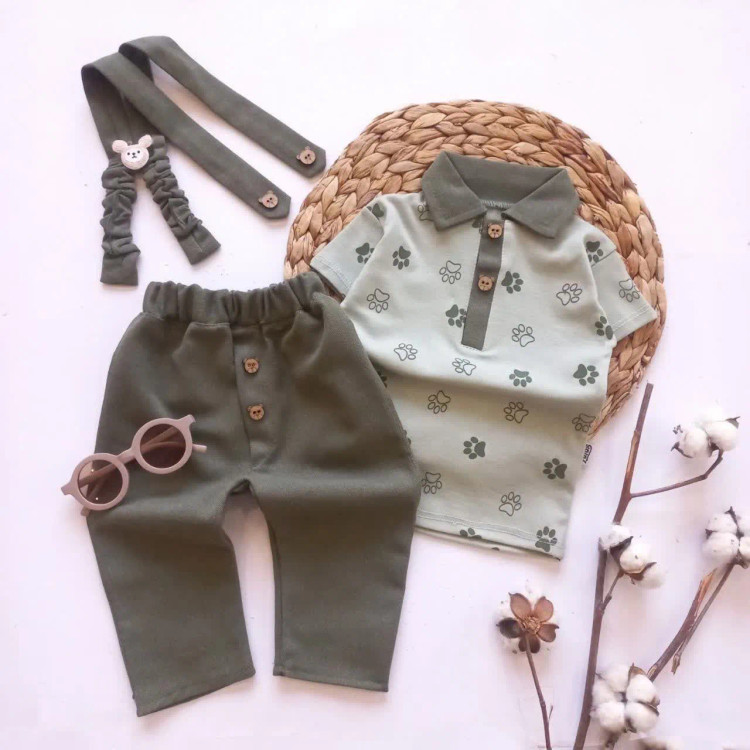 تیشرت شلوار نوزادی پسرانه ست پسرانه