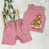 تاپ شلوارک پسرانه تاپ شورت نوزادی ست پسرانه