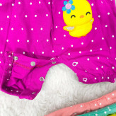 رامپر نوزادی دخترانه رامپر عیدانه رامپر خالخالی جوجه