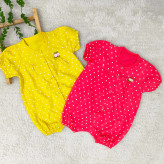 رامپر نوزادی دخترانه قلب قلبی سرهمی دخترانه