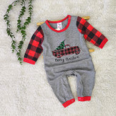 سرهمی نوزادی پسرانه وارداتی جنس نخ پنبه لطیف سایز 3 تا 6 ماه