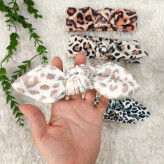 هدبند پلنگی نوزاد و کودک | جنس کبریتی کشسان | مناسب 3 ماه تا 3 سال